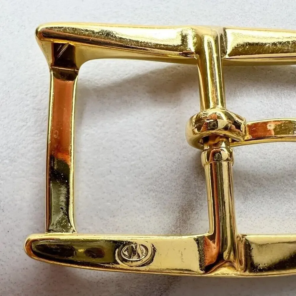 Vintage Gold Tone Simple Basic Belt Buckle for up to 1 Inch Belt